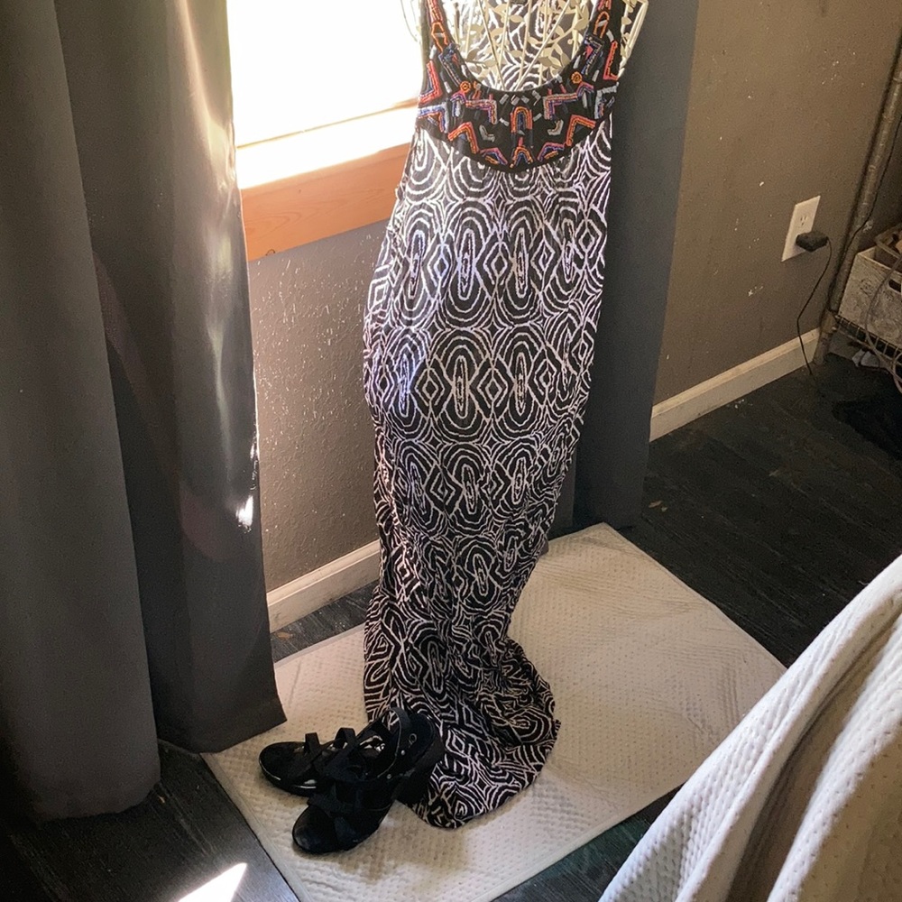 Angie Aztec long dress size small